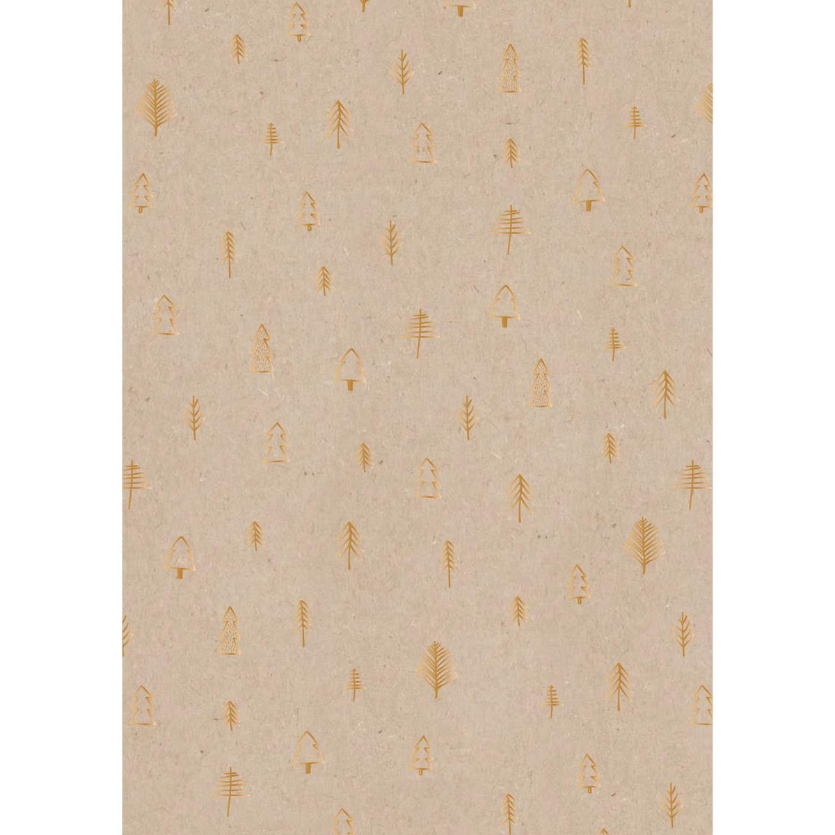 Ib Laursen lahjapaperi kuviollinen Golden Forest 5m