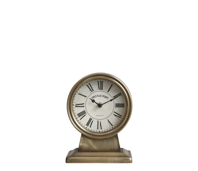 Chic Antique pöytäkello antiikkimessinki 21,5 x 16 x 9 cm