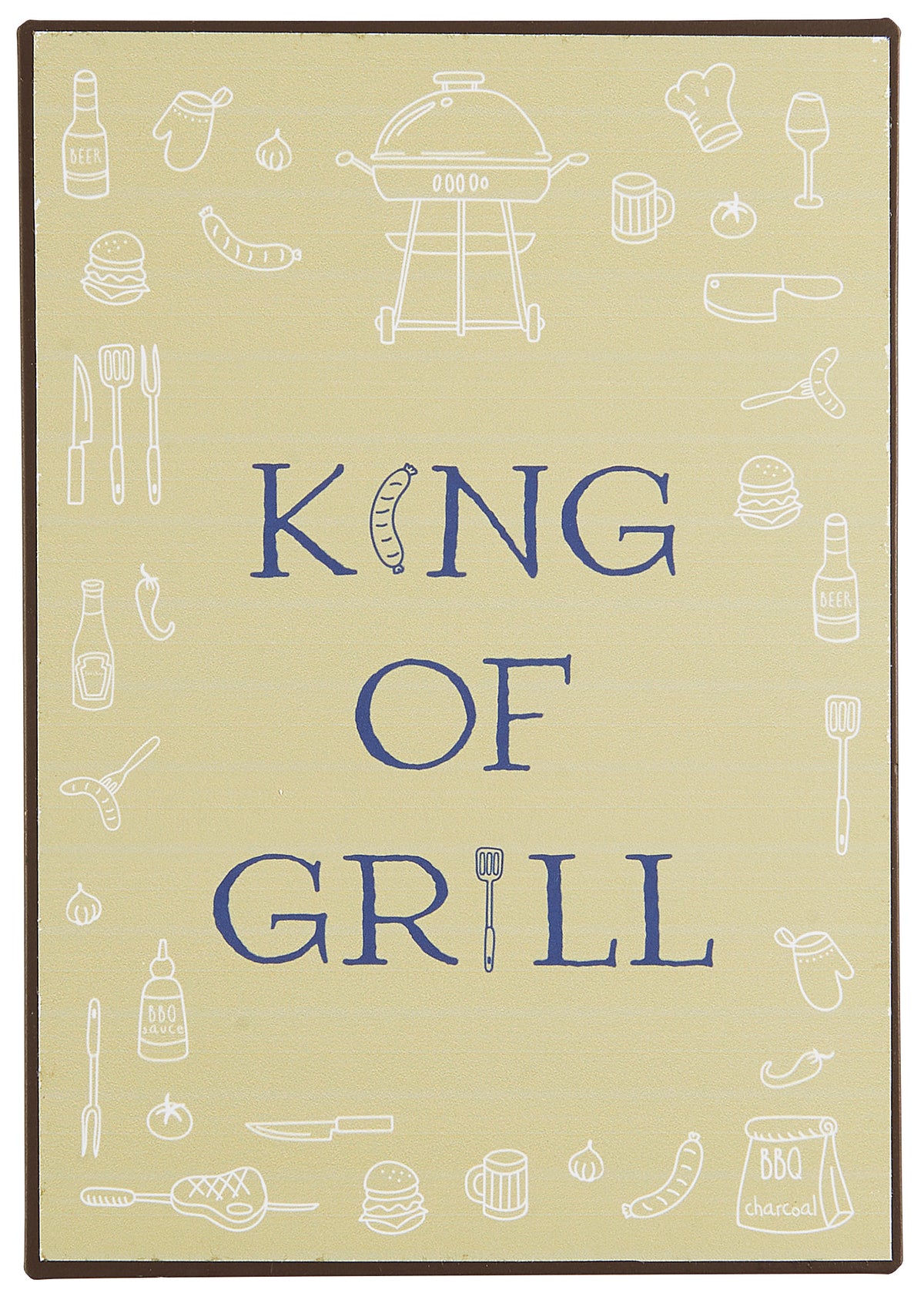 Ib Laursen metallikyltti - King of grill