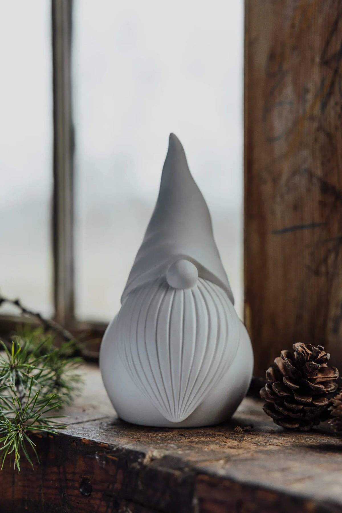 Storefactory Stig tonttukoriste valkoinen 16 cm