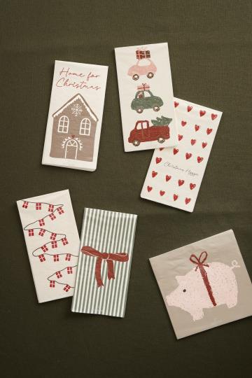 Ib Laursen servetit 10 x 20 cm 16 kpl - Christmas Hygge