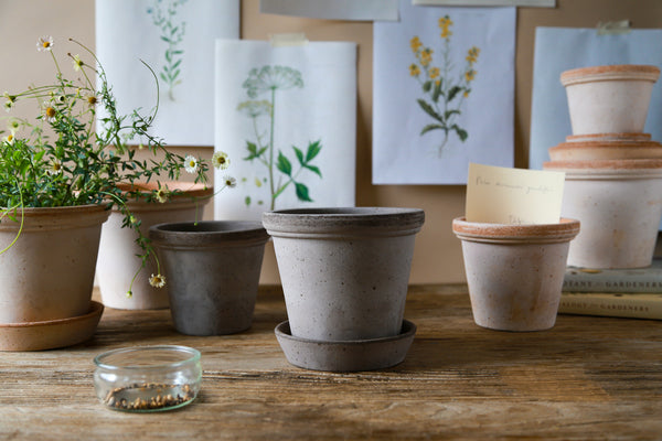 Bergs Potter Flora saviruukku harmaa 14cm
