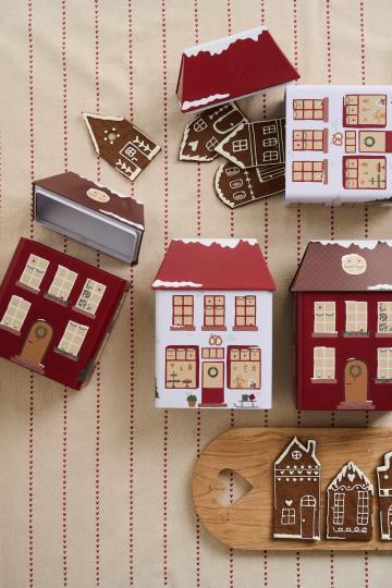 Ib Laursen Christmas House metallipurkki 9,7 x 25 x 10 cm