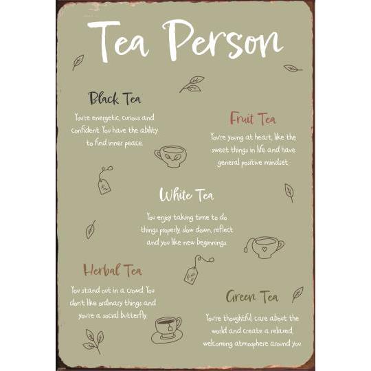 Ib Laursen metallikyltti - Tea Person