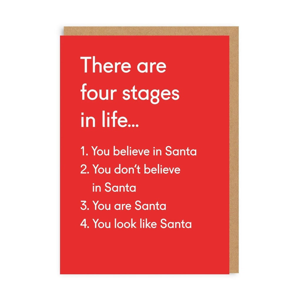 Putinki Ohh Deer 2-osainen joulukortti - Four stages in life...