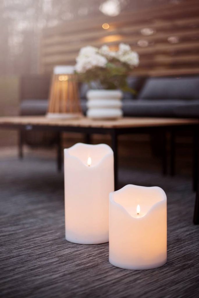Star Trading Flamme Grand LED kynttilä valkoinen 20 cm