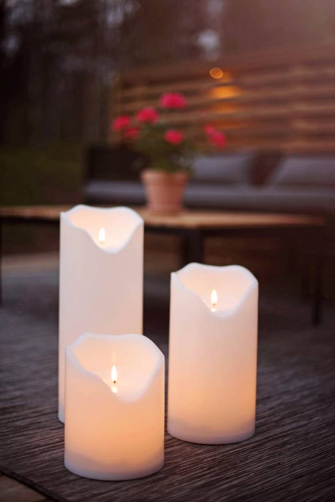 Star Trading Flamme Grand LED kynttilä valkoinen 40 cm