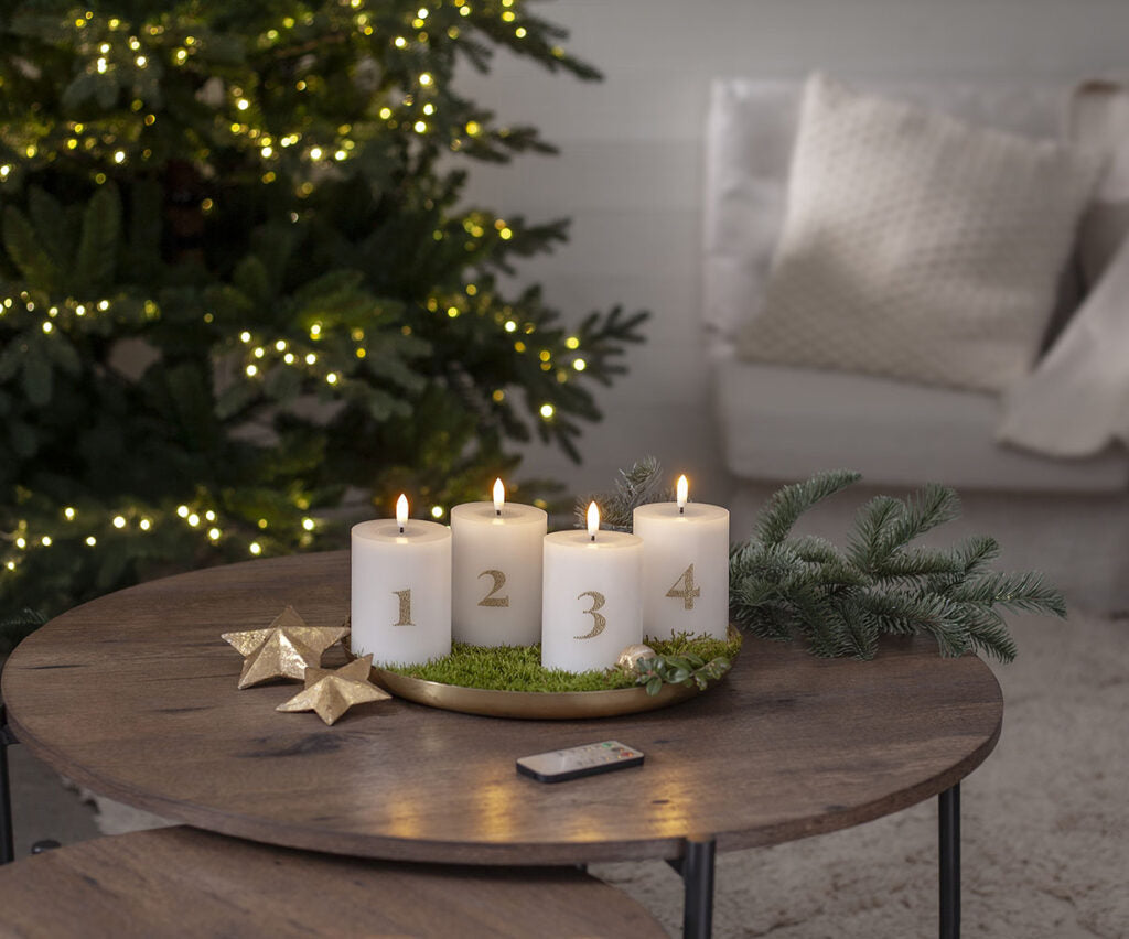 Star Trading LED-adventtikynttilät ja kaukosäädin